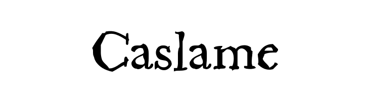 Caslame  नि: शुल्क फ़ॉन्ट्स डाउनलोड