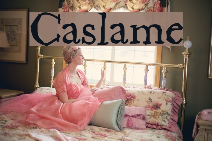 Caslame Font examples
