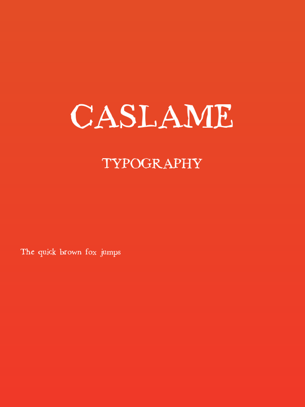 Caslame Poster