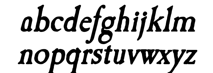 Caslon Antique Bold Italic Font LOWERCASE
