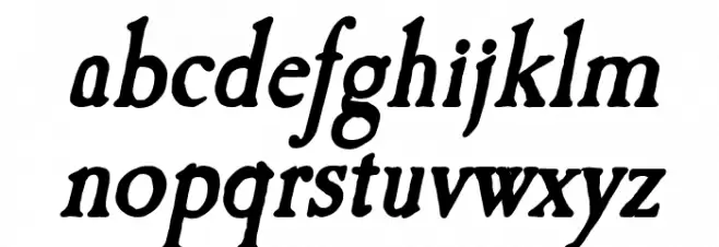 Caslon Antique Bold Italic Fuentes MINÚSCULAS