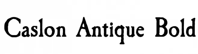 Caslon Antique Bold  les polices de caractères gratuit tlcharger
