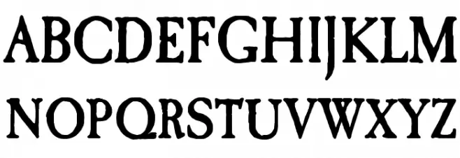 Caslon Antique Bold Caratteri MAIUSCOLE