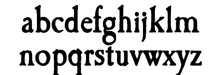 Caslon Antique Bold Font LOWERCASE