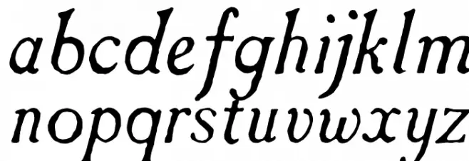 Caslon Antique Italic Font LOWERCASE