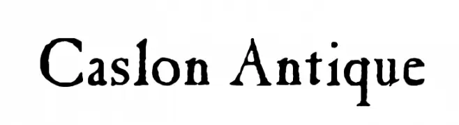 Caslon Antique  لخطوط تنزيل
