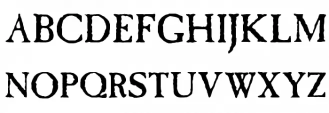 Caslon Antique フォント 大文字