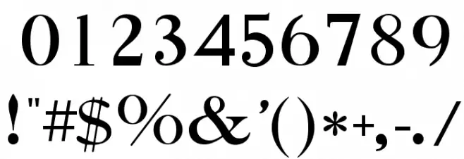 Caslon-Bold Font OTHER CHARS
