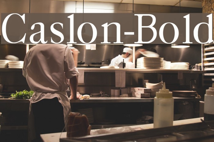 Caslon-Bold Font examples