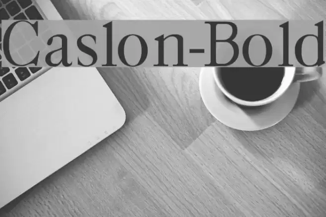Caslon-Bold Font examples