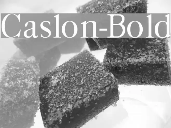 Caslon-Bold Font examples
