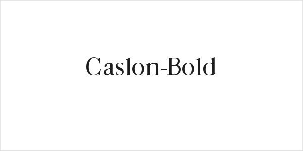 Caslon-Bold Logo