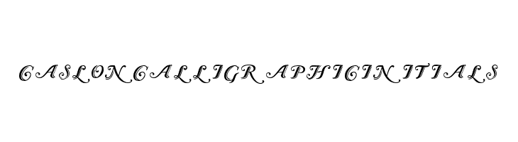 Caslon Calligraphic Initials  नि: शुल्क फ़ॉन्ट्स डाउनलोड