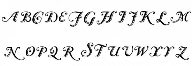 Caslon Calligraphic Initials 字体 大写