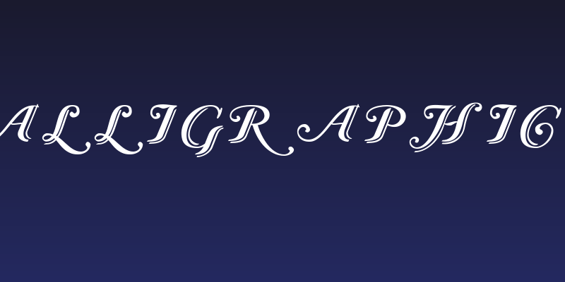 Caslon Calligraphic Initials Social Header