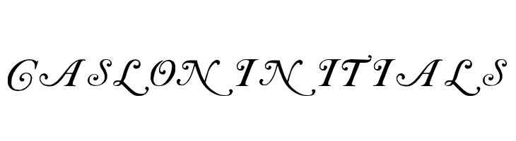 Caslon Initials  لخطوط تنزيل