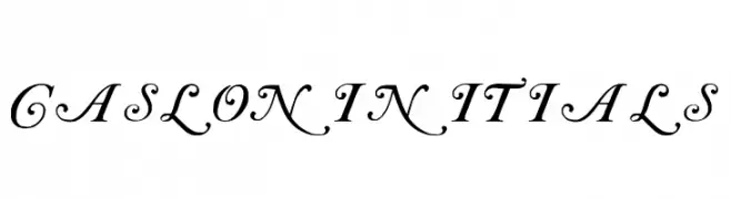 Caslon Initials  les polices de caractères gratuit tlcharger