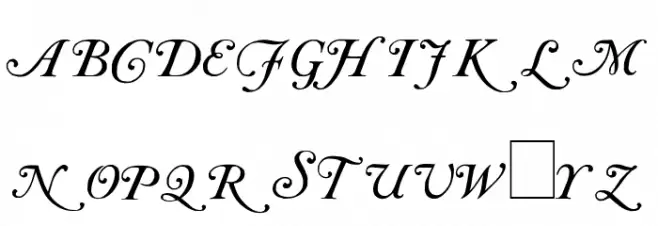 Caslon Initials 字体 大写