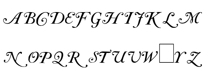 Caslon Initials Font LOWERCASE