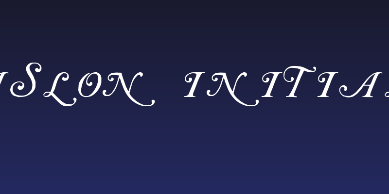 Caslon Initials Social Header