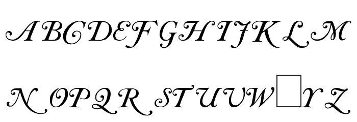 Caslon Initials Font LOWERCASE