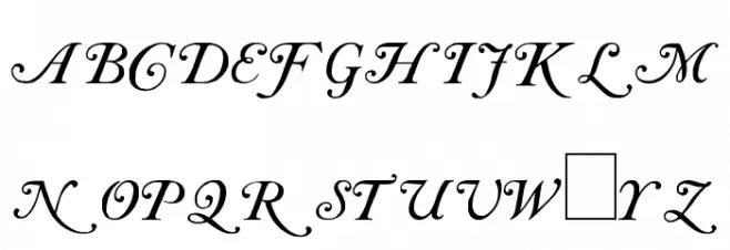 Caslon Initials Font Litere mici