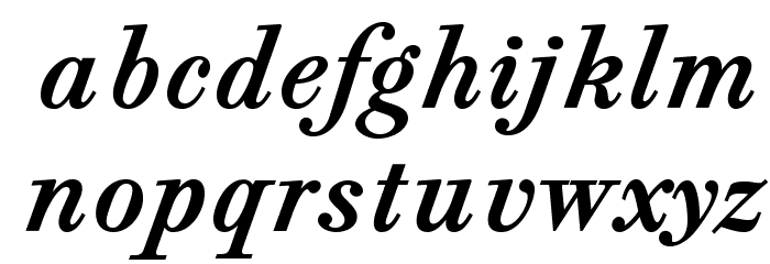 CaslonAgOpti-BoldItaSwash Font LOWERCASE