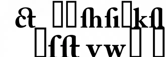 CaslonAlternateBlackSSK Caratteri MINUSCOLO