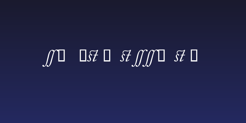 CaslonAlternateSSK Italic Social Header