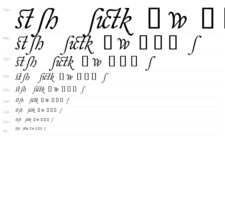 CaslonAlternateSSK Italic Waterfall