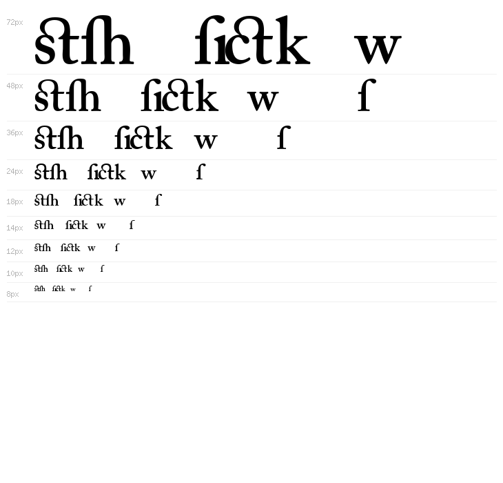 CaslonAlternateSSK SemiBold Waterfall