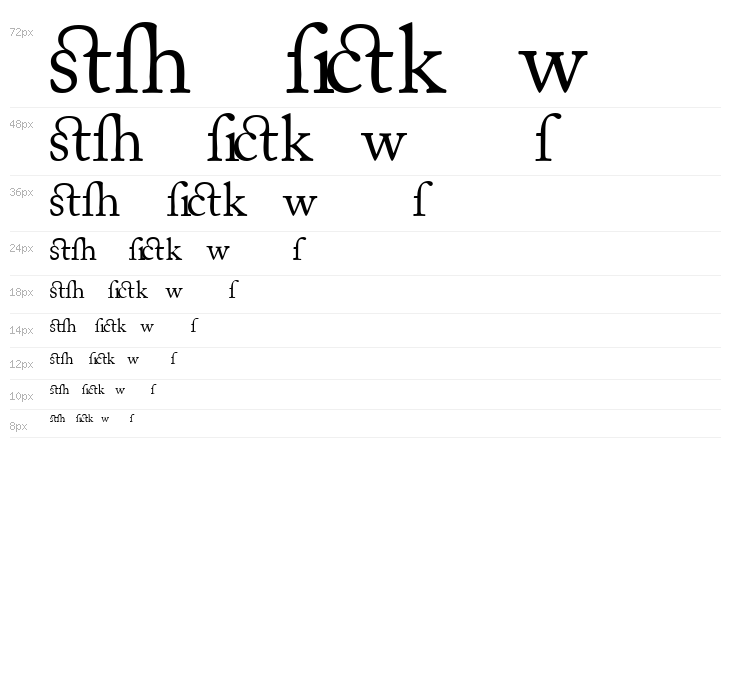 CaslonAlternateSSK Waterfall