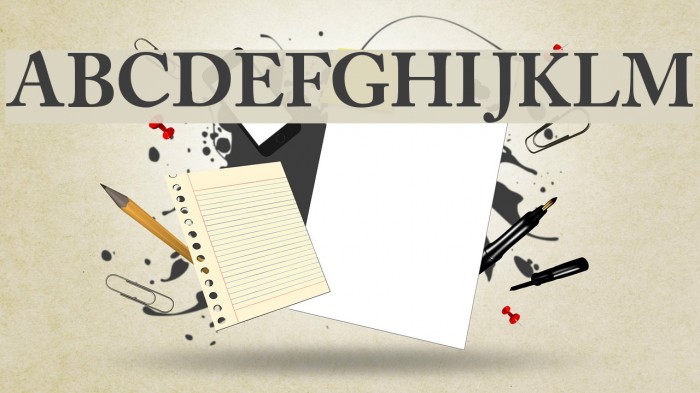 CaslonBlackSSK Schriftart examples