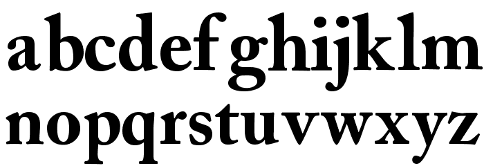 CaslonBlackSSK Schriftart Kleinbuchstaben