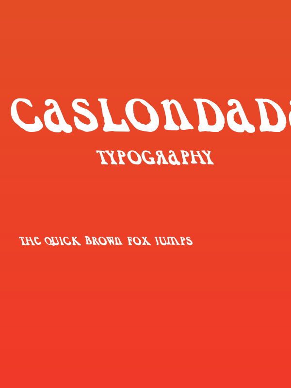 CaslonDadaesqueLeft Poster