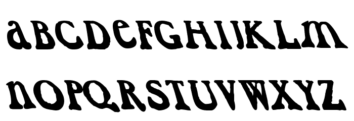 CaslonDadaesqueLeft Font LOWERCASE