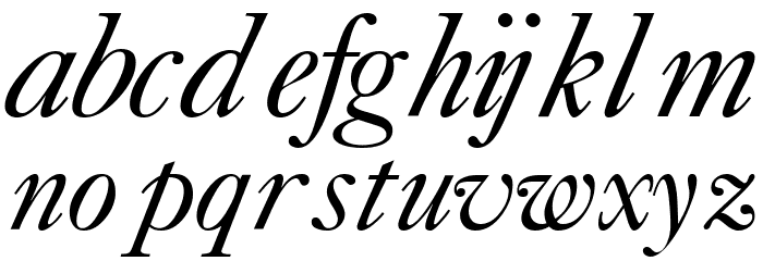CaslonFiveSSK Italic Font LOWERCASE