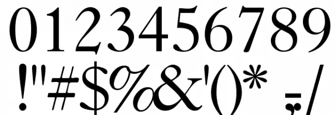 CaslonFiveSSK Font OTHER CHARS