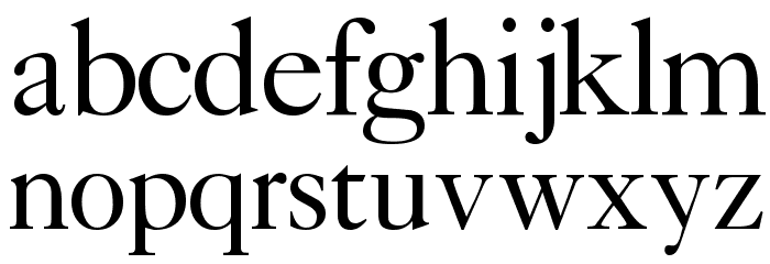 CaslonFiveSSK Font LOWERCASE