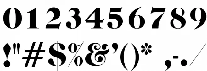 CaslonGraphique-Opti Font OTHER CHARS