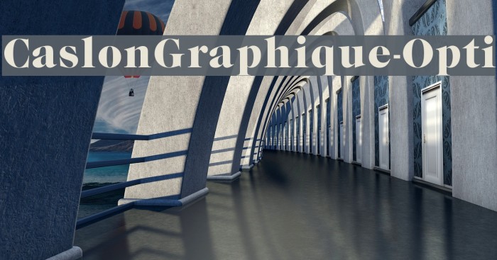CaslonGraphique-Opti Font examples