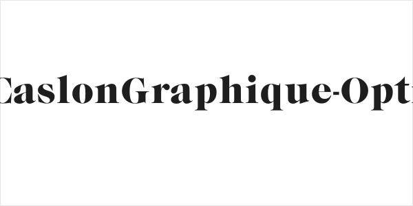 CaslonGraphique-Opti Logo