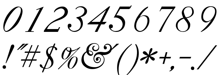 CaslonItalic Font OTHER CHARS