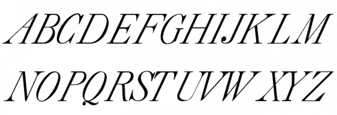 CaslonItalic Caratteri MAIUSCOLE