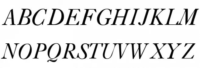 CaslonLightSSK Italic Caratteri MAIUSCOLE