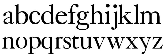CaslonLightSSK Font LOWERCASE
