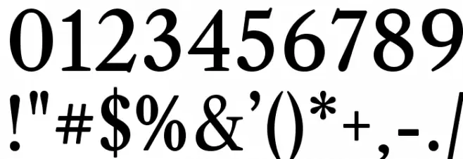 CaslonOS-Regular Font OTHER CHARS