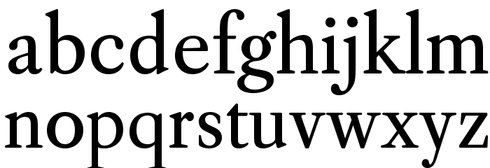 CaslonOS-Regular Font LOWERCASE