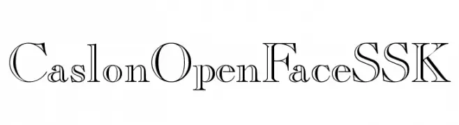 CaslonOpenFaceSSK  baixar fontes gratis