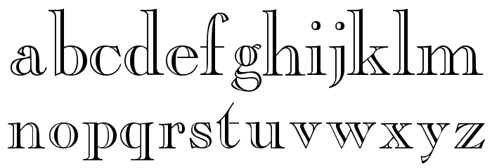 CaslonOpenFaceSSK Font LOWERCASE